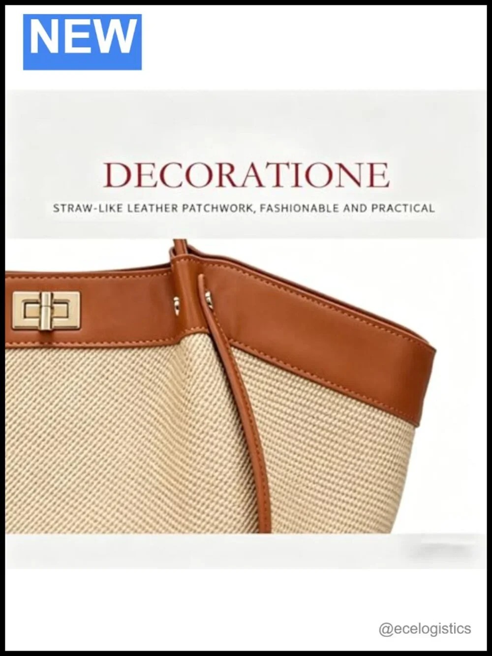 Canvas & Faux Leather Women's Tote Bag Satchel Laptop Work Purse Shoulder